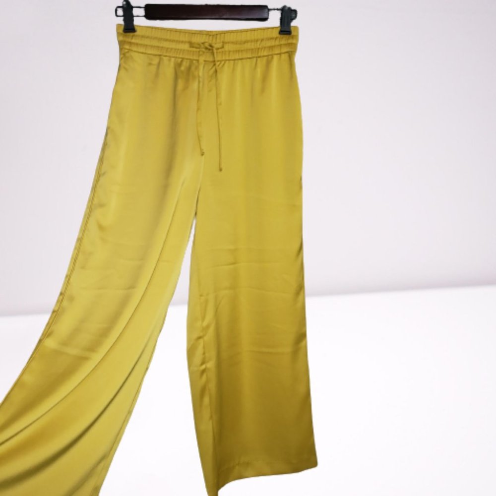 ZARA Yellow Flowy Pants